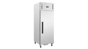 Polar Armoire Frigorifique inox -2°C/+5°C 600L sur roulettes